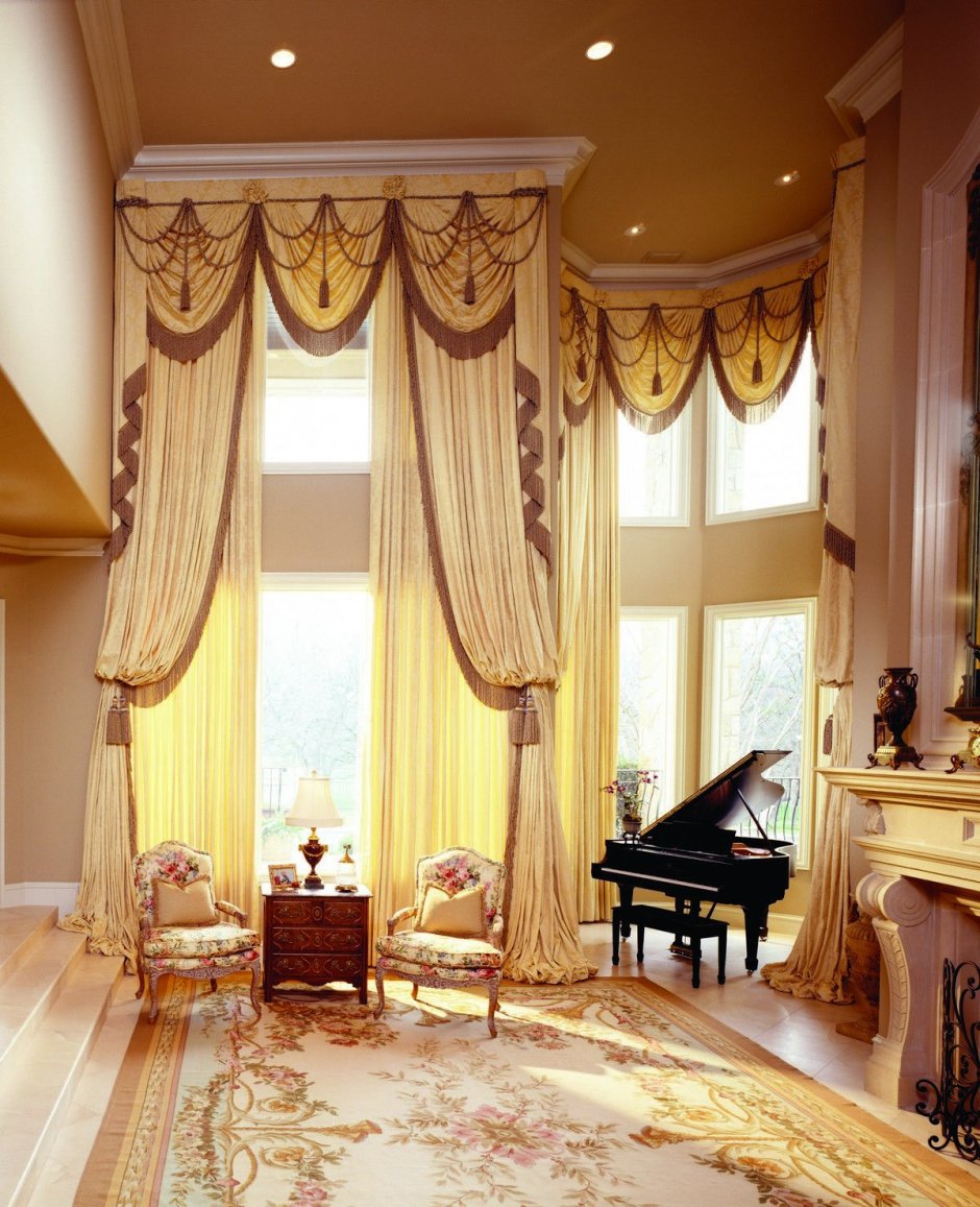 Французские шторы в интерьере