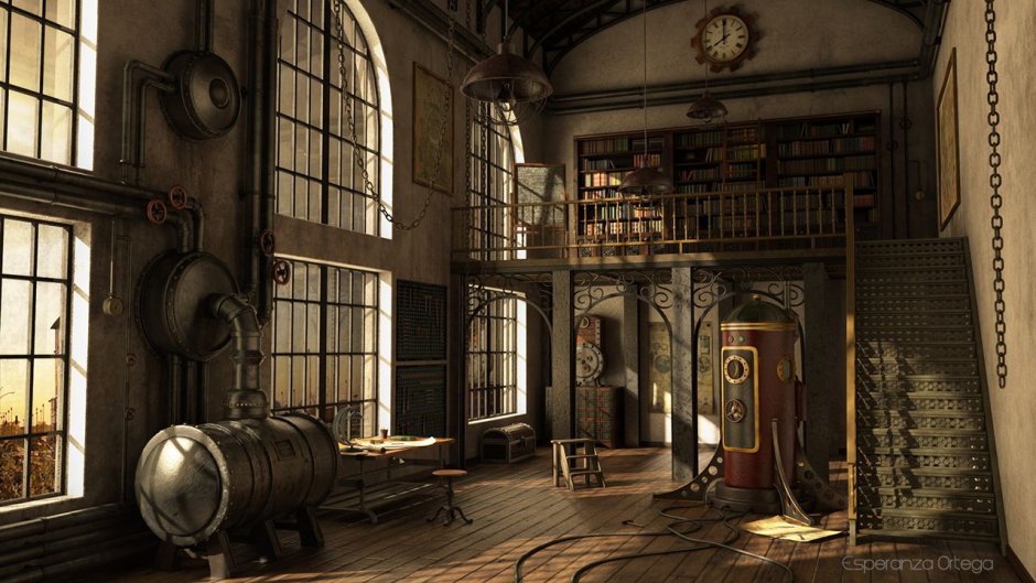 Стиль Steampunk в интерьере