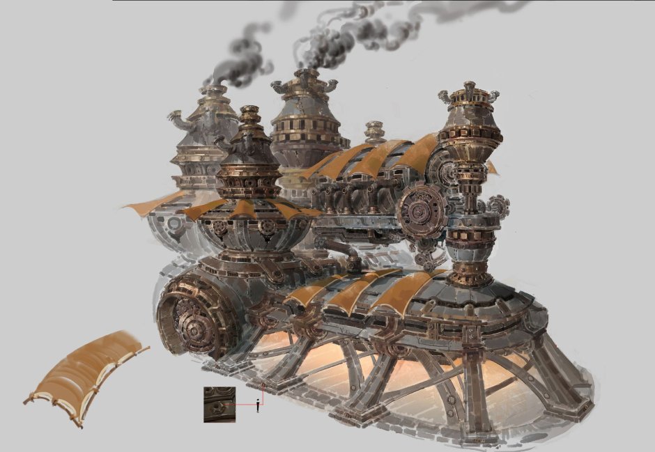 Стимпанк комната арт