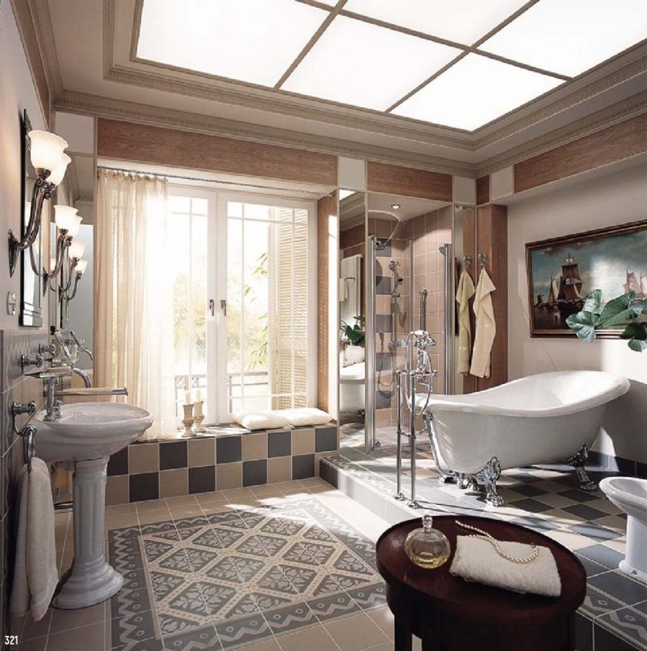 Санузел в стиле Ампир