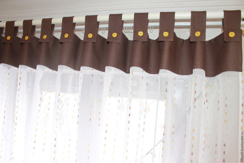 Шторы на петлях с липучками