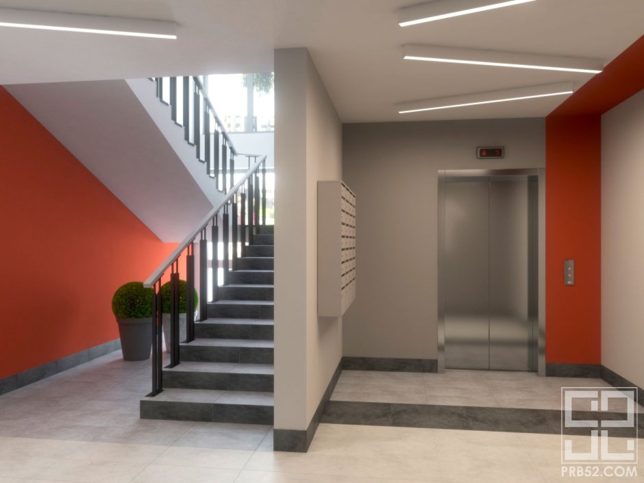 Подъезд в современном стиле