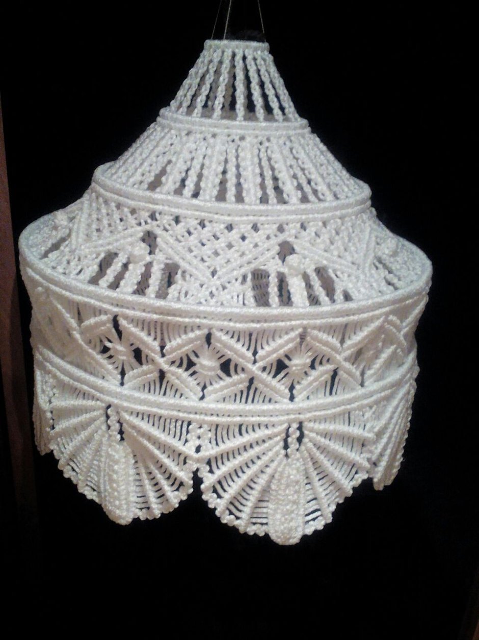Абажур макраме