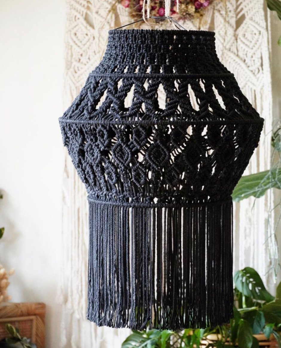 Абажур из макраме