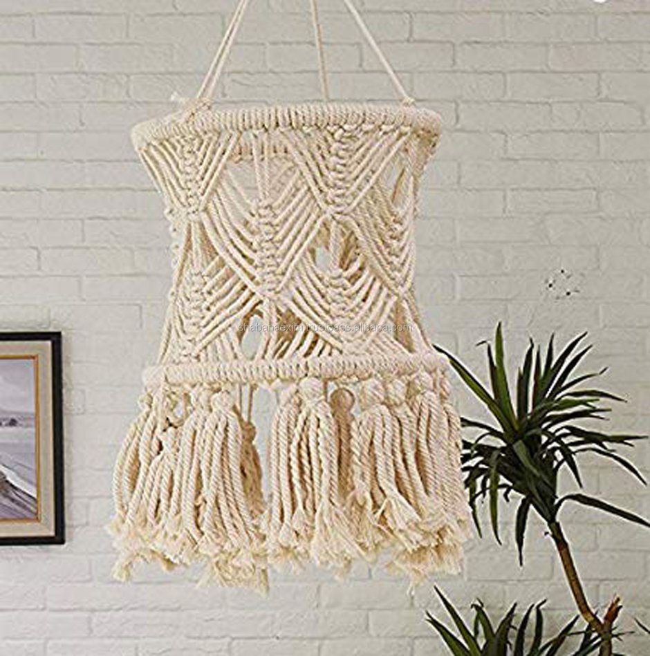 Абажур в технике макраме