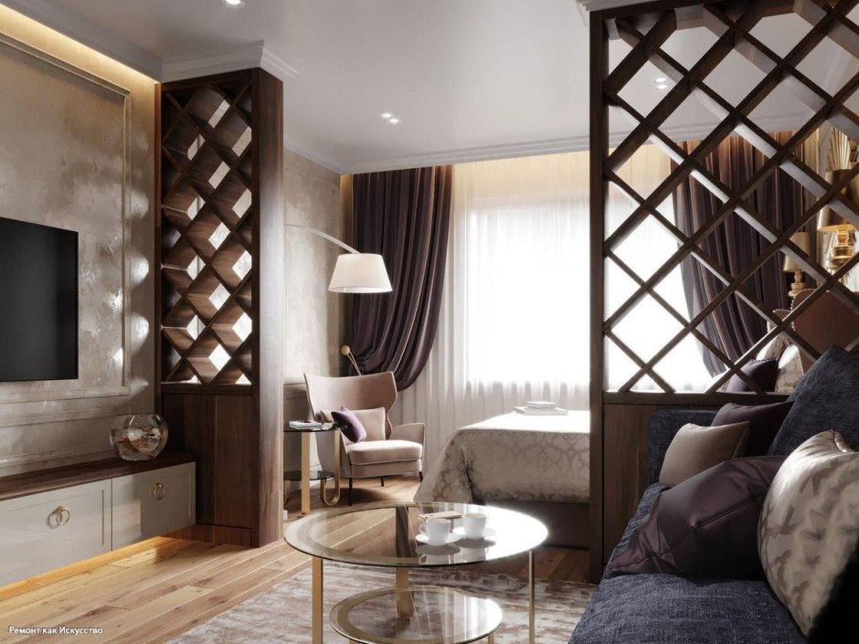 Перегородка для зонирования комнаты