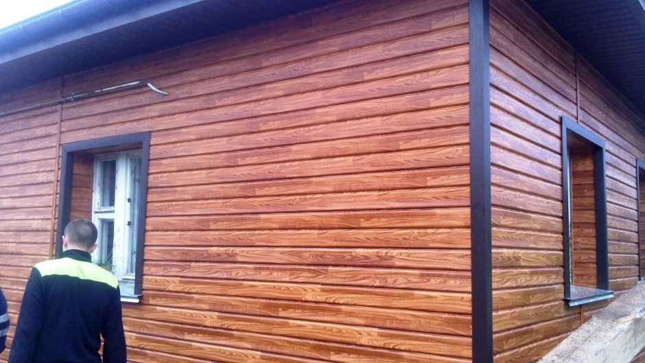 Сайдинг под дерево для наружной отделки