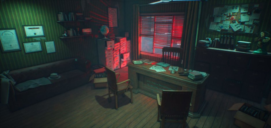 Детектив за столом