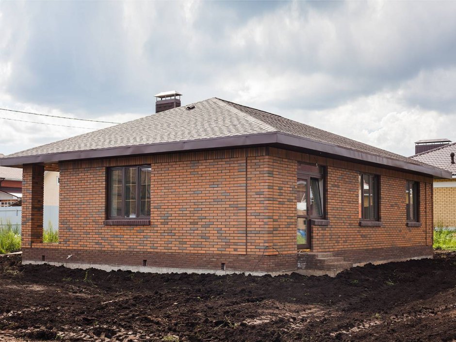 Одноэтажный киричныйдом