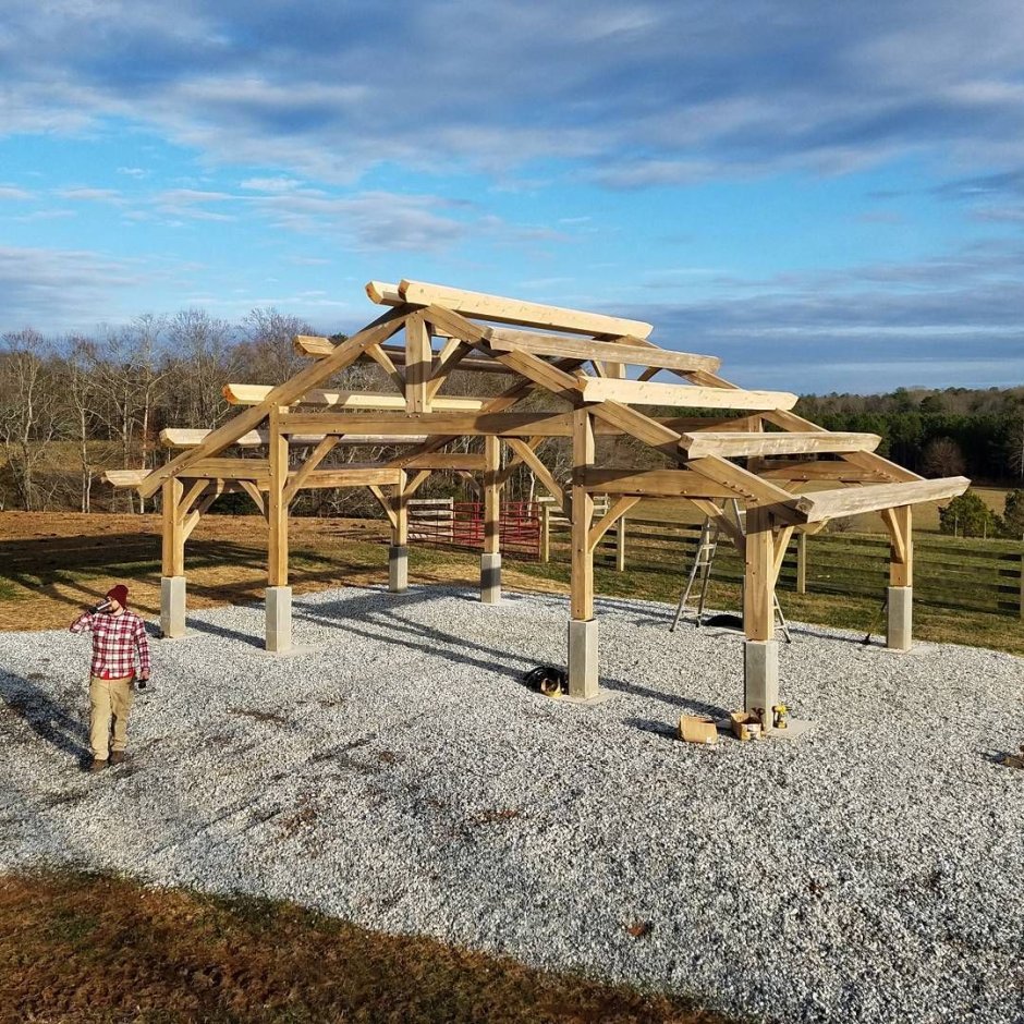 Проект беседки Тимбер фрейм