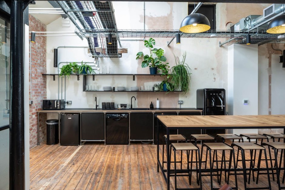 Кухня в офис в стиле лофт