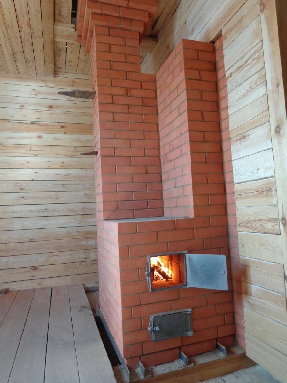 Отопительная кирпичная печь 100кв
