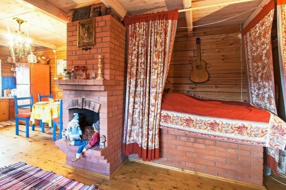 Русская печь с лежанкой
