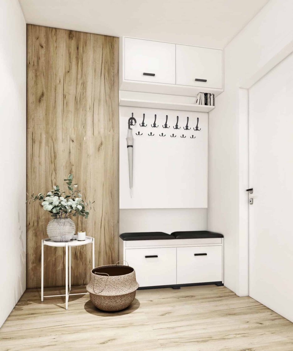 Прихожая открытая с крючками