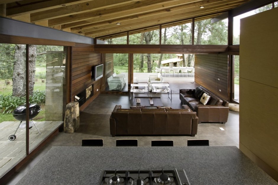 Одноэтажный дом барнхаус интерьер