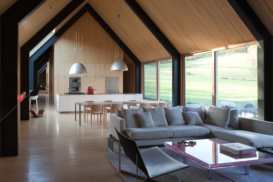 Дизайнерский одноэтажный дом студия