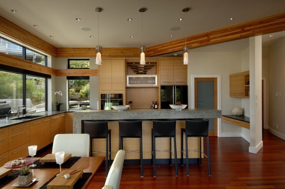 Интерьер каркасного дома