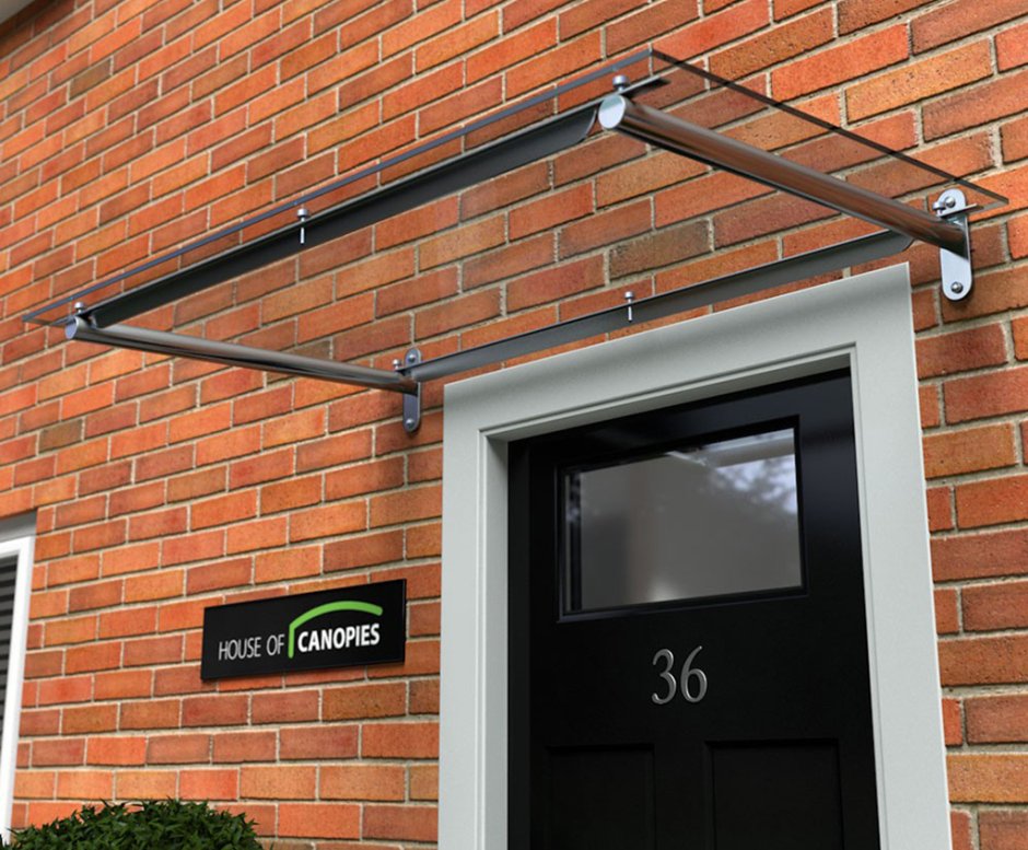 Стеклянный козырек