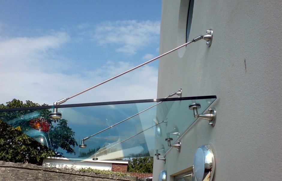 Фурнитура стеклянные козырьки Евротитан