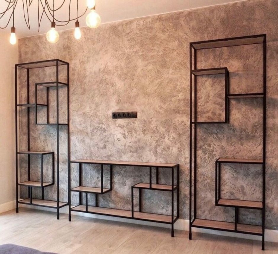 Металлическая кровать стиль лофт ЛК-1гексима