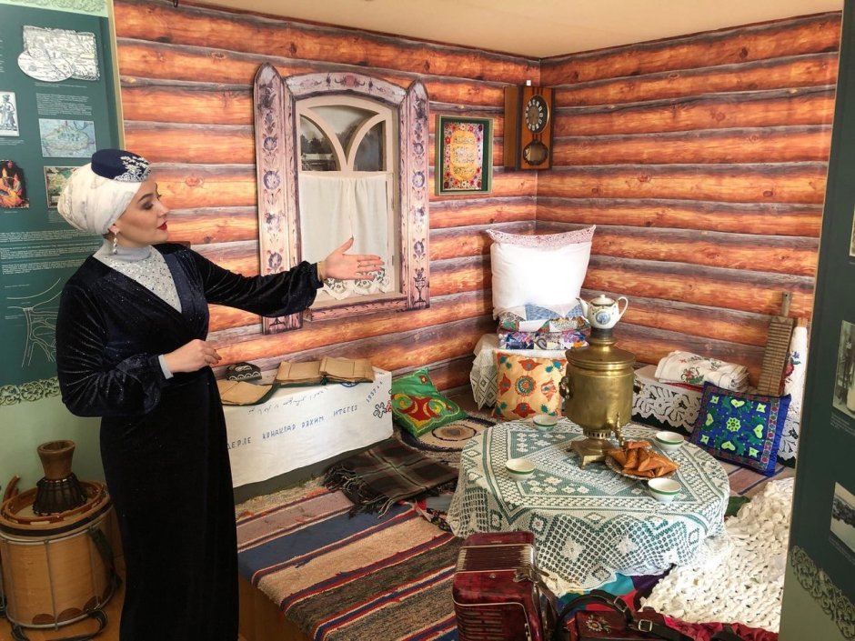 Интерьер деревянной избы