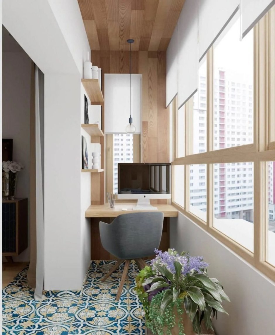 Маленькая гостиная с балконом