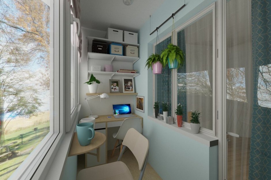 Планировка маленького балкона