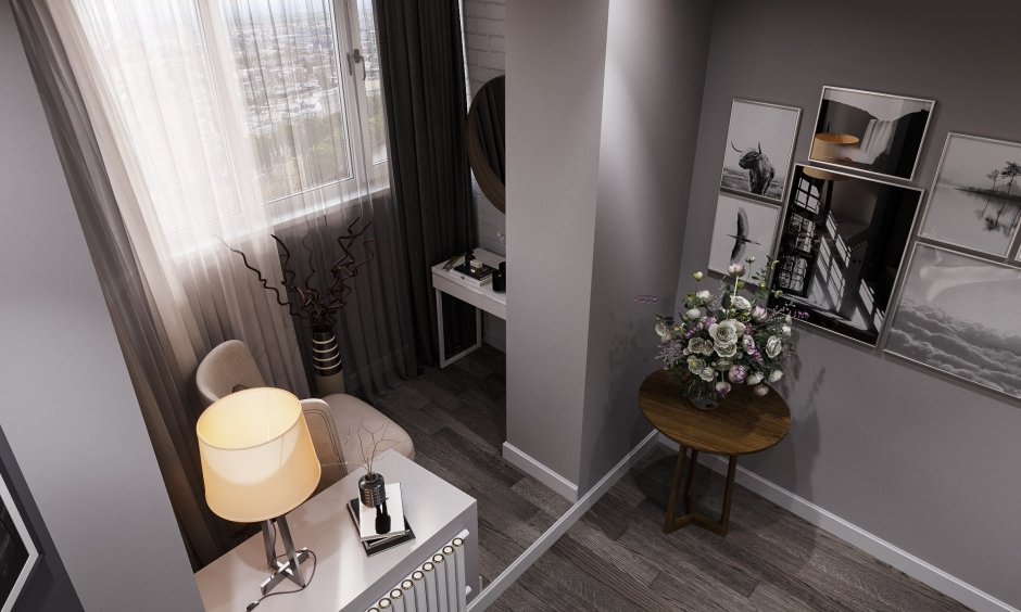 Спальня с присоединенным балконом