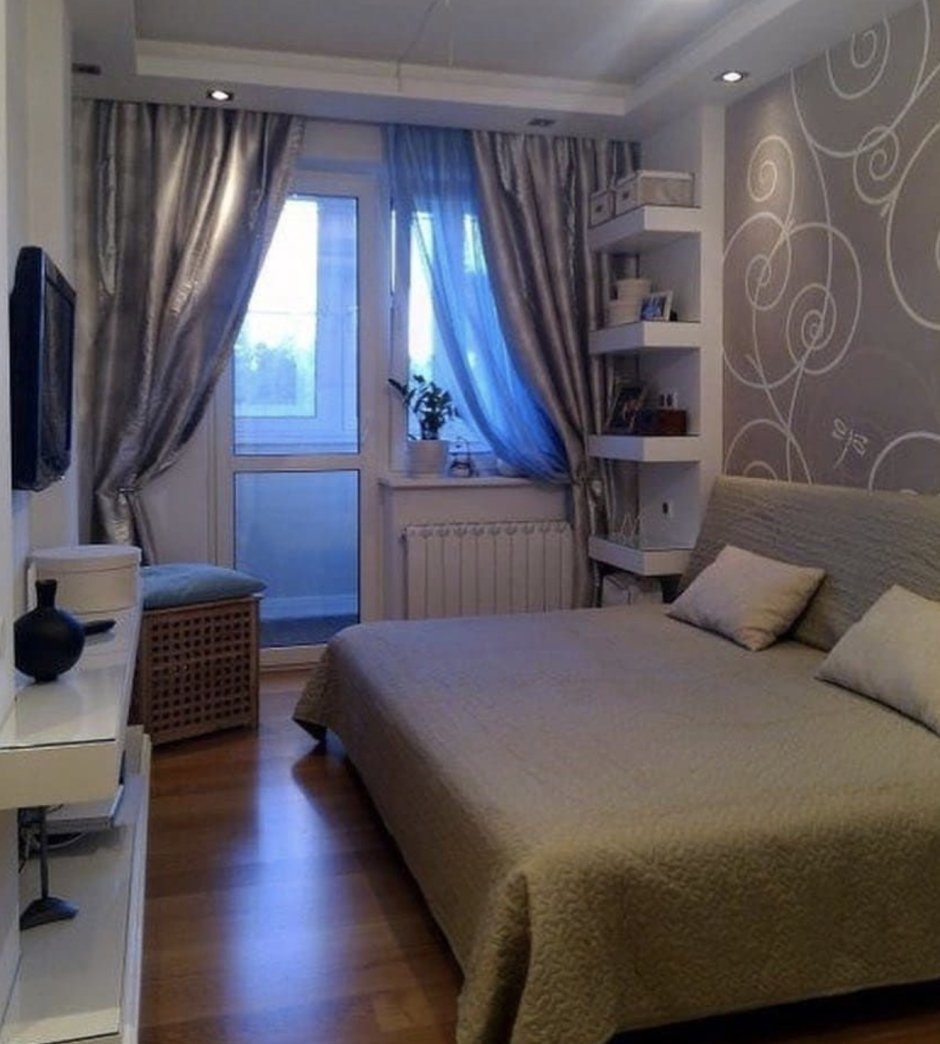 Объединение балкона с комнатой п44т