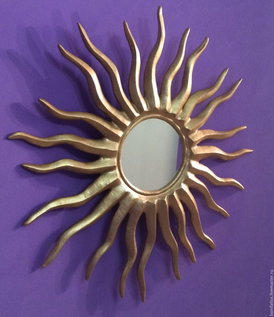 Зеркало солнце в стиле арт деко