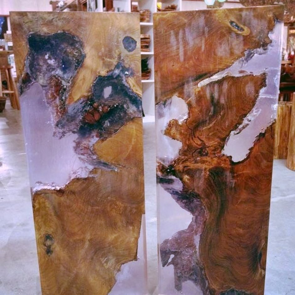 Двери с эпоксидной смолой