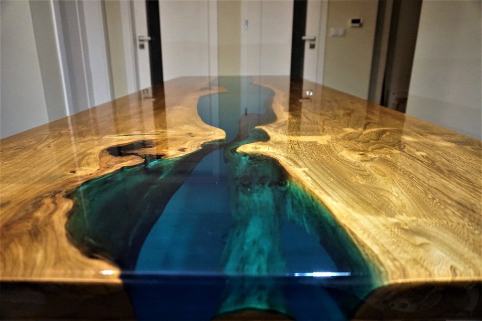 Epoxy Resin Ocean Dining Table