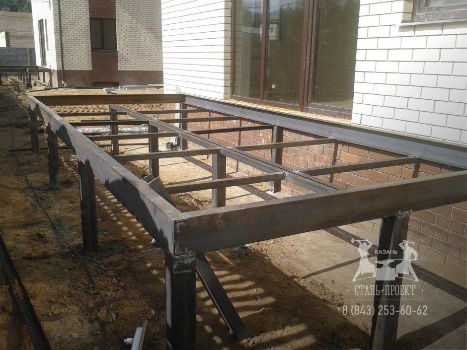 Металлокаркас для веранды