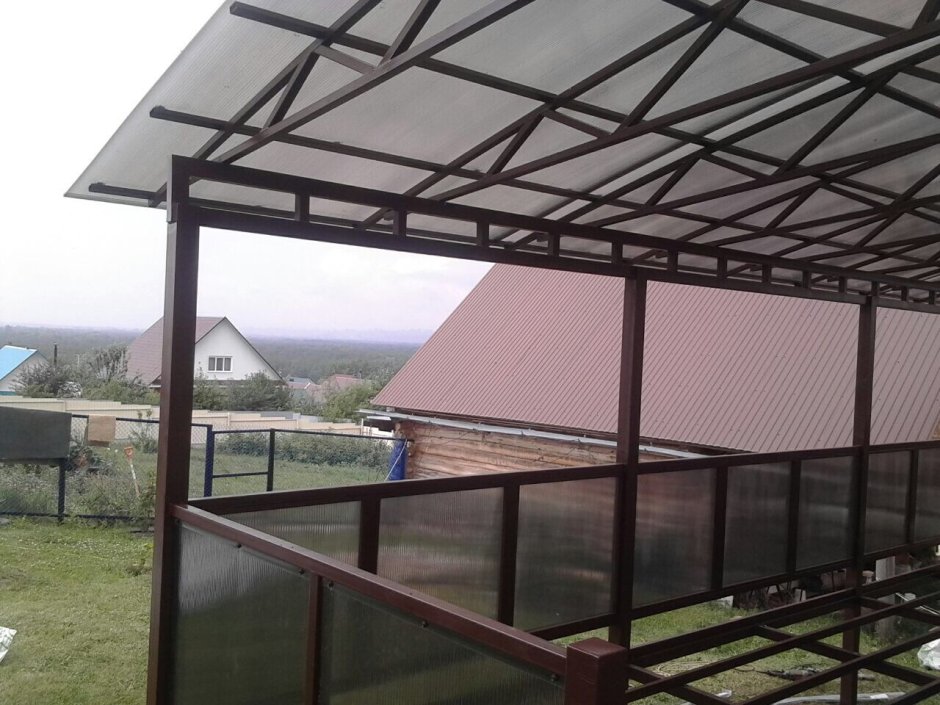 Веранды из металлоконструкций