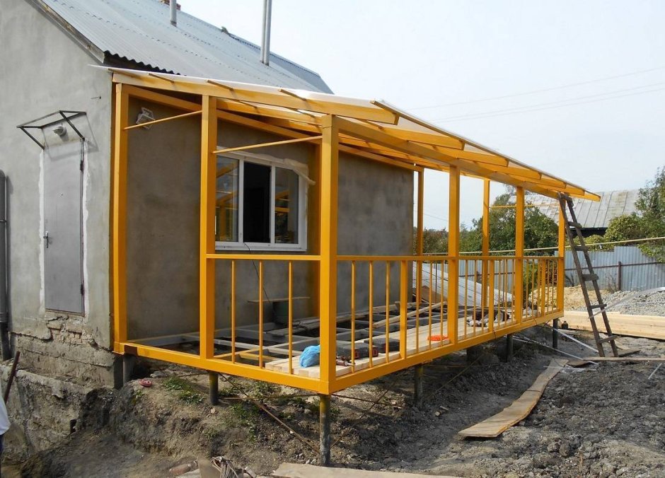 Каркасные веранды пристройки