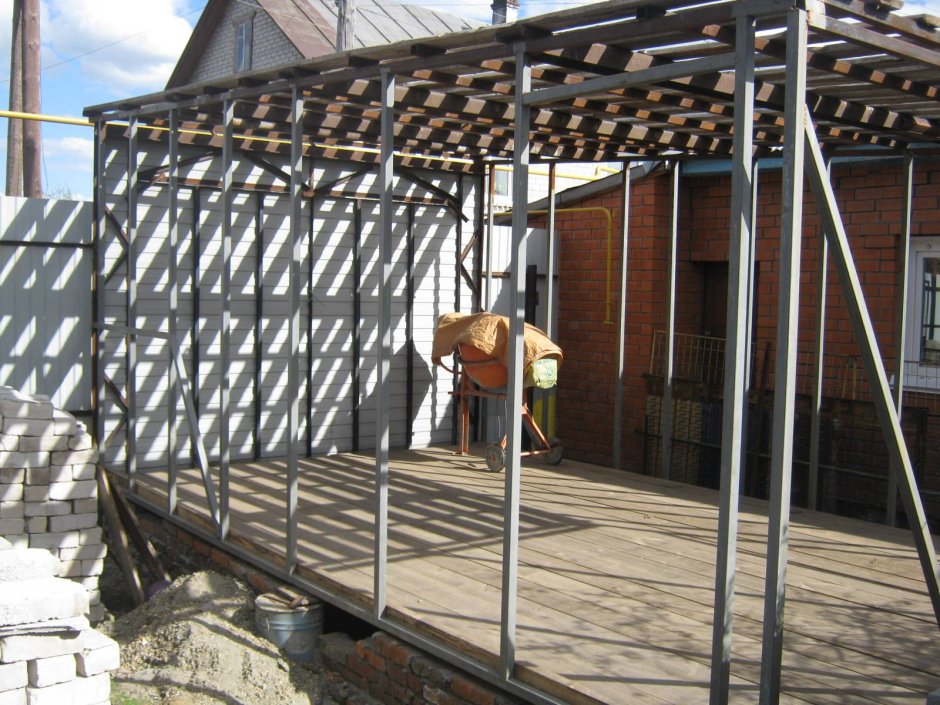 Металлокаркас из профильной трубы