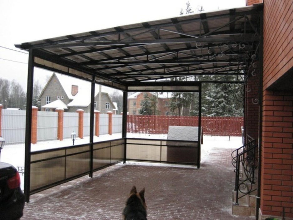 Остекленный навес