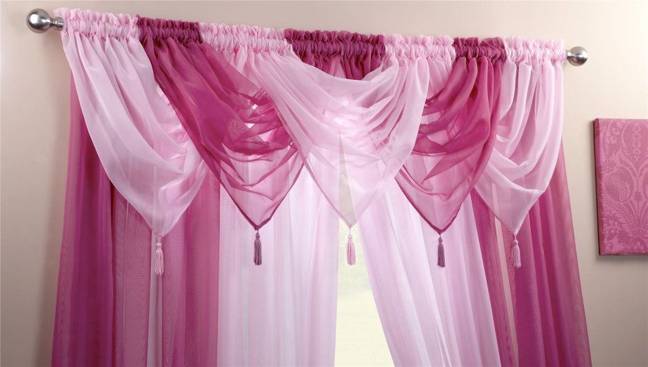 Тюль с рюшами