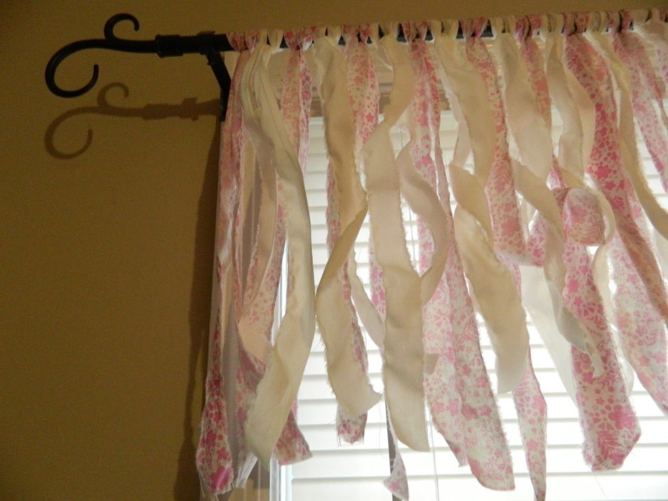 Занавески из остатков органзы