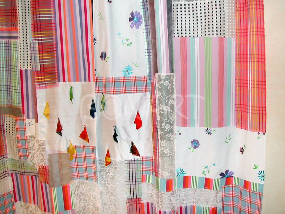 Шторы в стиле пэчворк