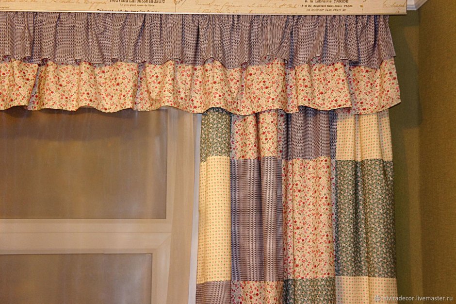 Сиреневые занавески на кухню