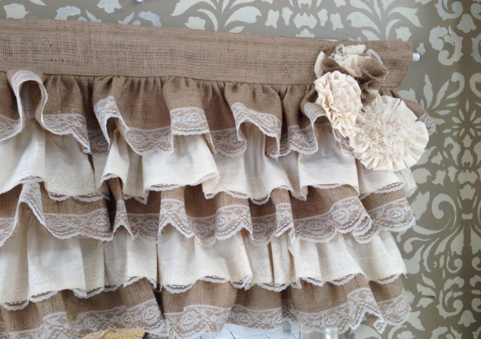 Французская штора из органзы