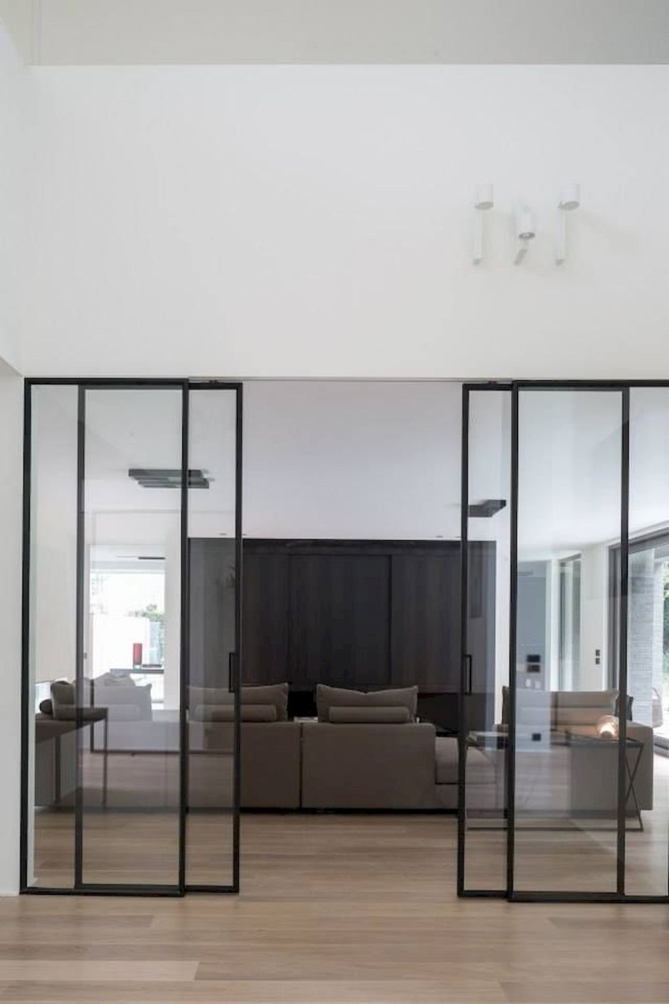 Зеркальная раздвижная дверь