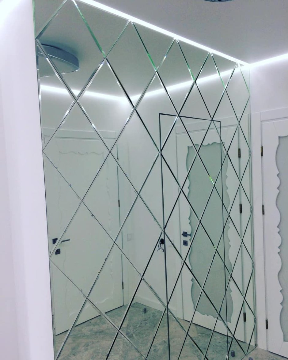 Зеркальные перегородки раздвижные