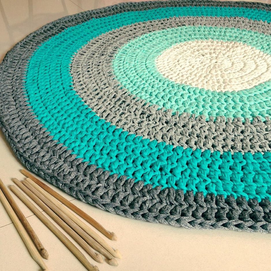 Детские коврики крючком