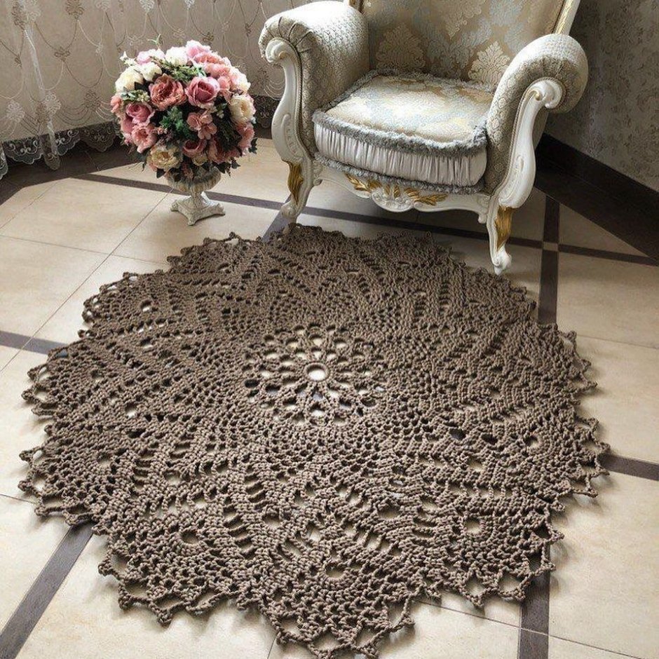 Ковер из полиэфирного шнура