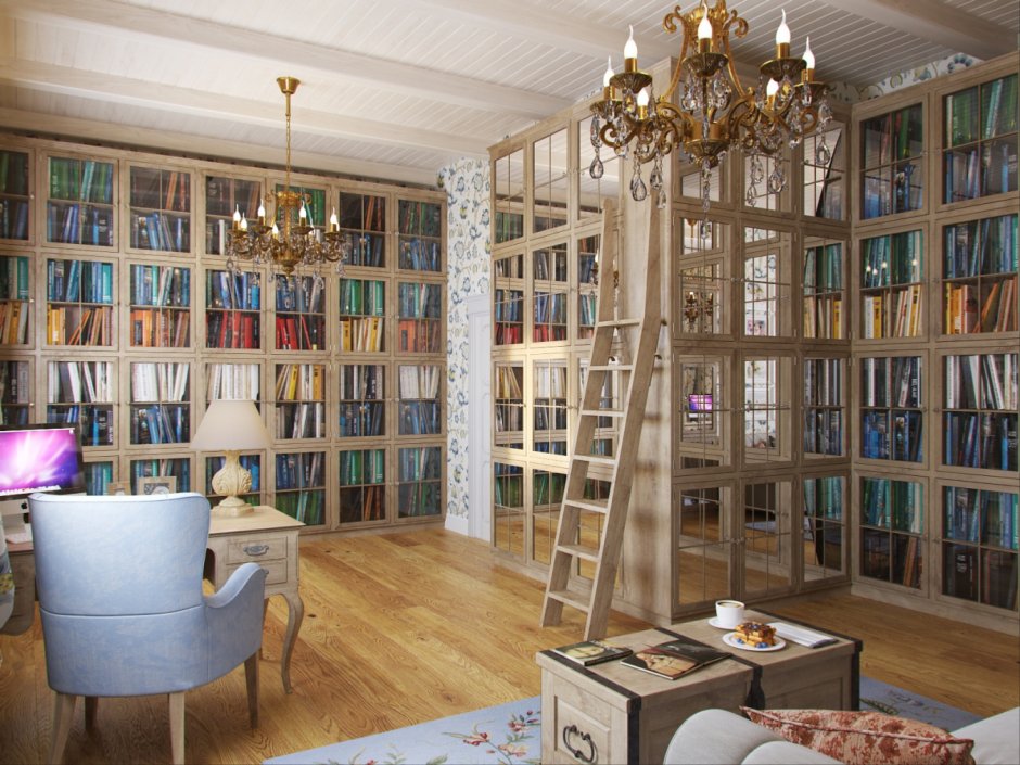 Библиотечный интерьер