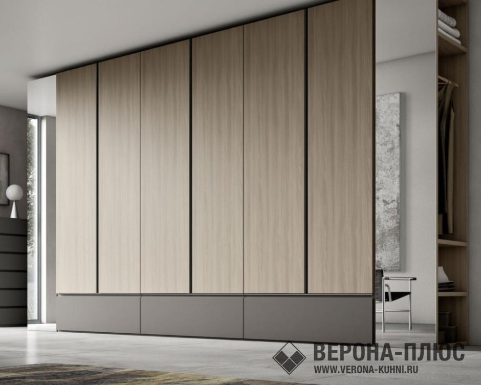 Шкаф в прихожую без ручек