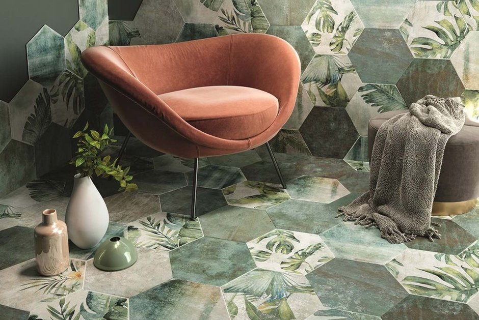 Керамогранит Colorker Amazonia hexag Tropic Emerald 220973