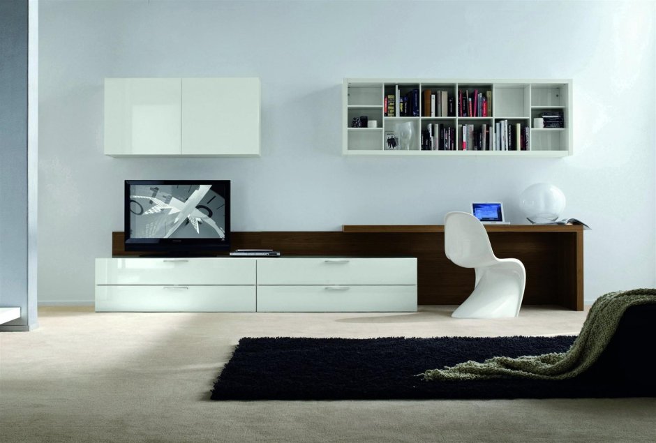 Тумба под телевизор с рабочим местом